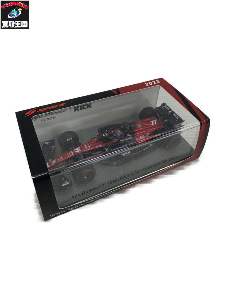 Spark 1/43 Alfa Romeo F1 Team Stake C43 Alfa Romeo #77 スケールカー