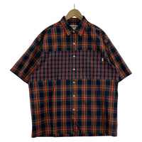 長袖シャツ BOTT パネル切替 SSチェックシャツ (XL)