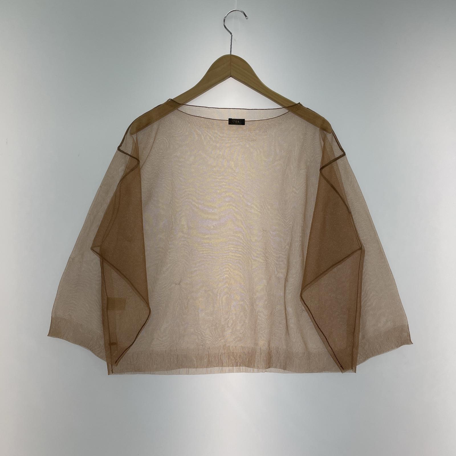 その他トップス LOEFF フィッシングシアーボートネックニット