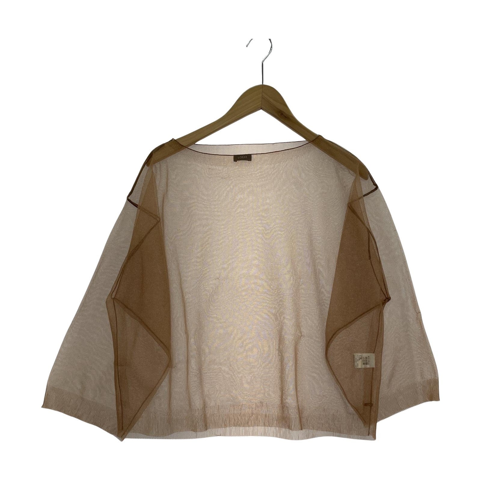 その他トップス LOEFF フィッシングシアーボートネックニット