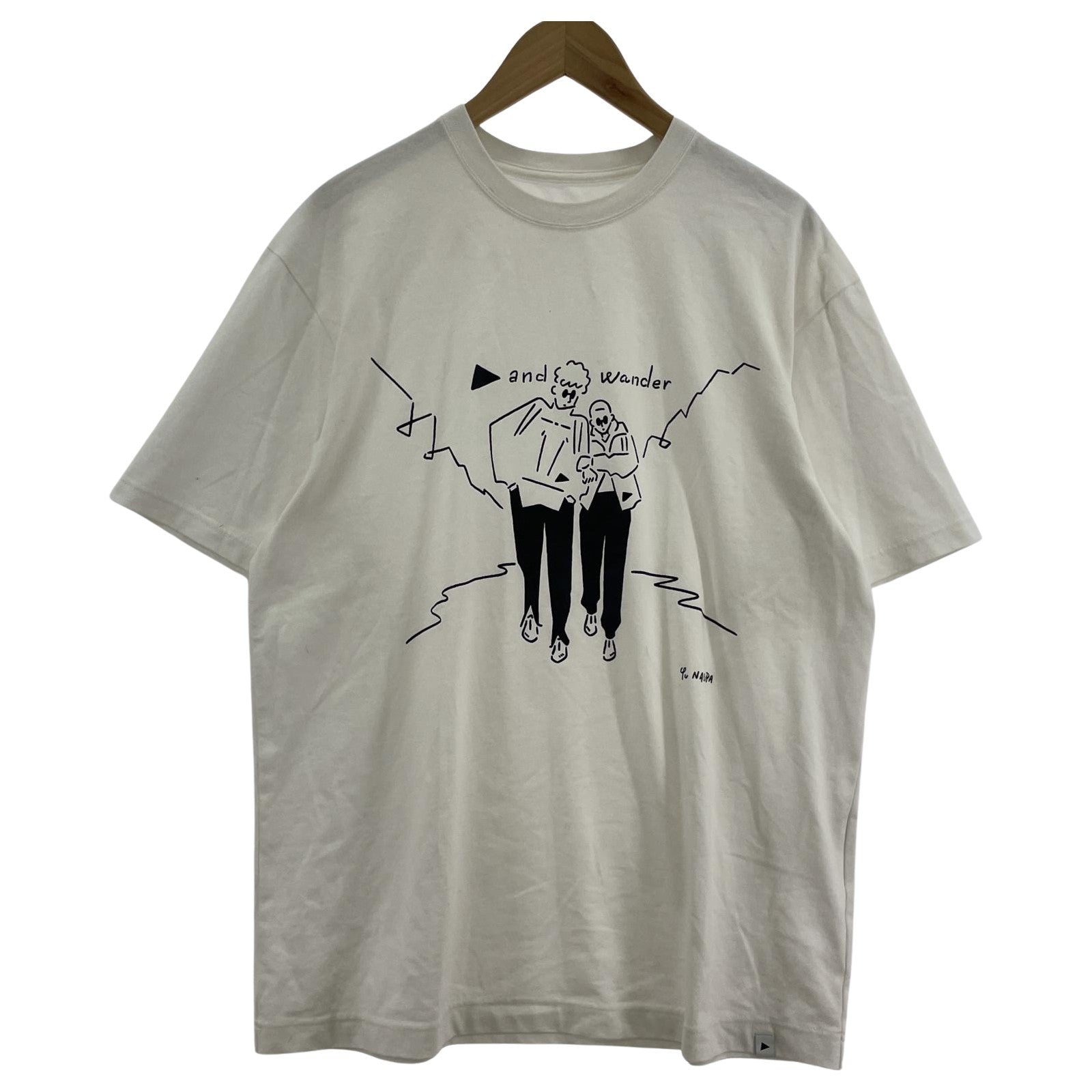 その他トップス and wander Yu Nagaba printed T L ホワイト