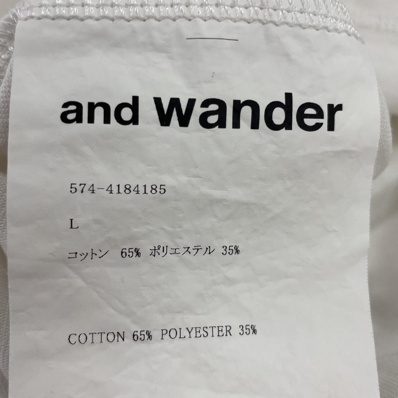 その他トップス and wander Yu Nagaba printed T L ホワイト