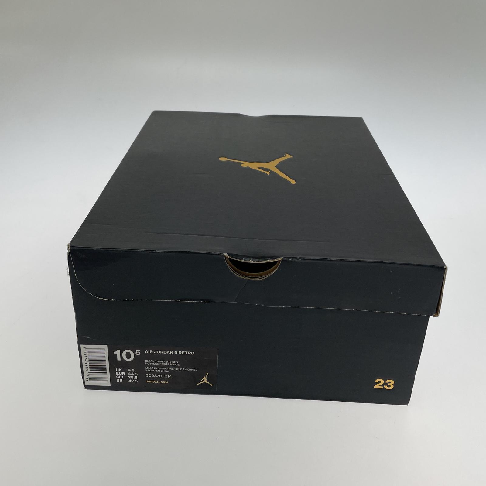 スニーカー NIKE AIR JORDAN 9 RETRO BRED 28.5cm (US10 1/2 UK10 EU47) ブラック