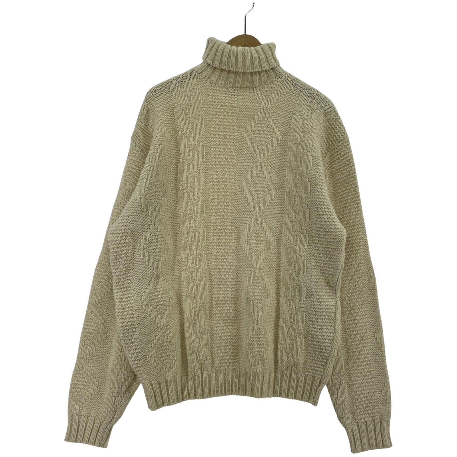 その他トップス THE King SIZE 70s L/Sタートルネックニット L WHT L ホワイト