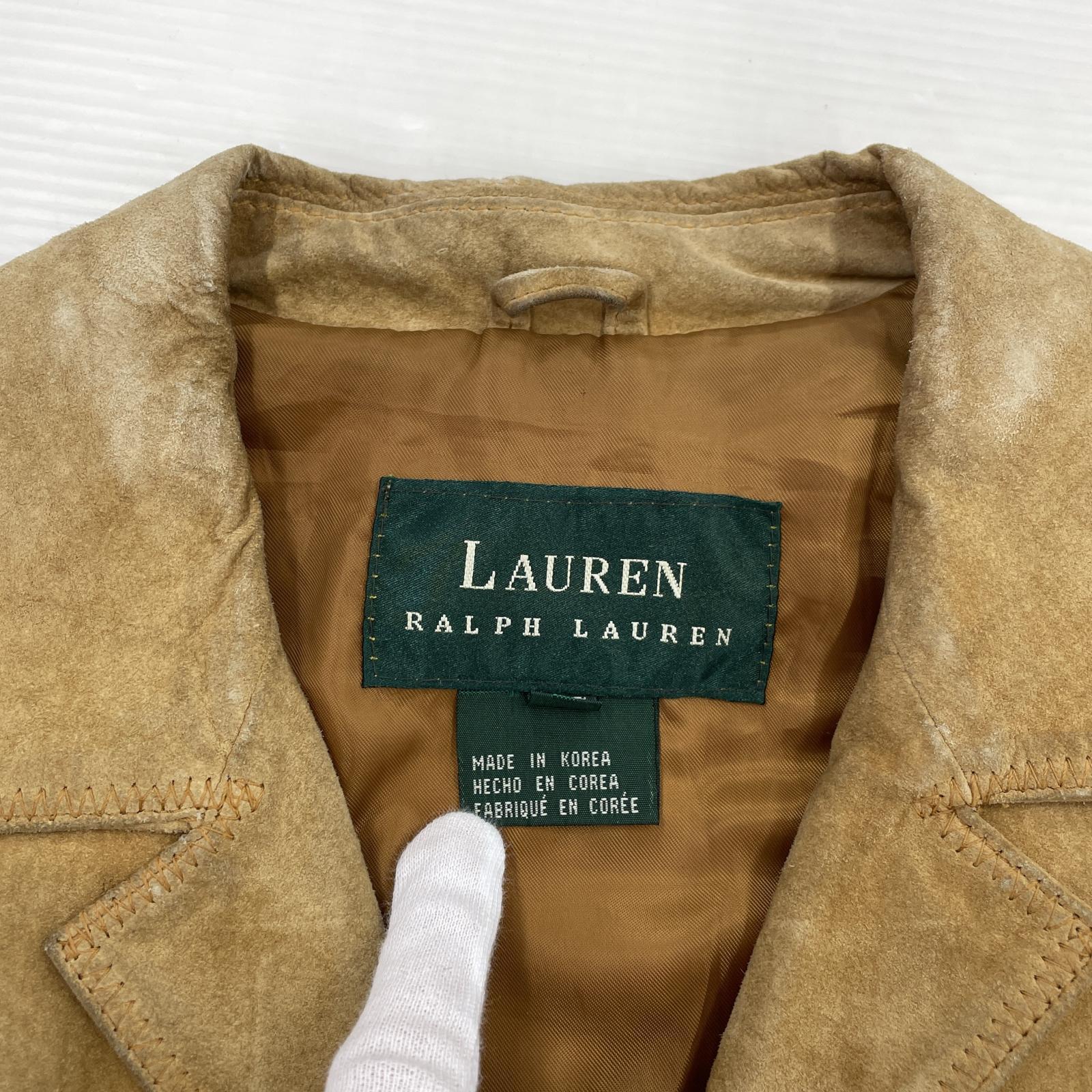 その他アウター OLD LAUREN RALPH LAUREN スエードジャケット S S ベージュ
