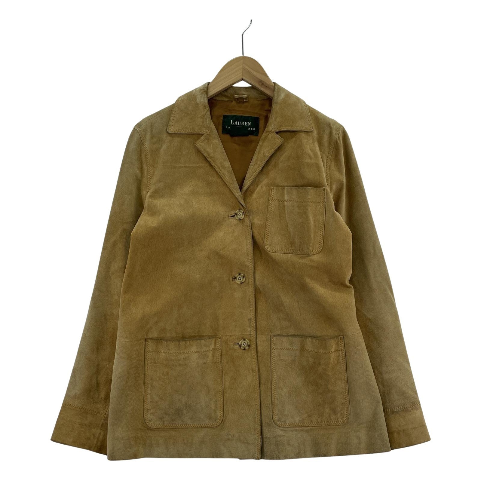 その他アウター OLD LAUREN RALPH LAUREN スエードジャケット S S ベージュ