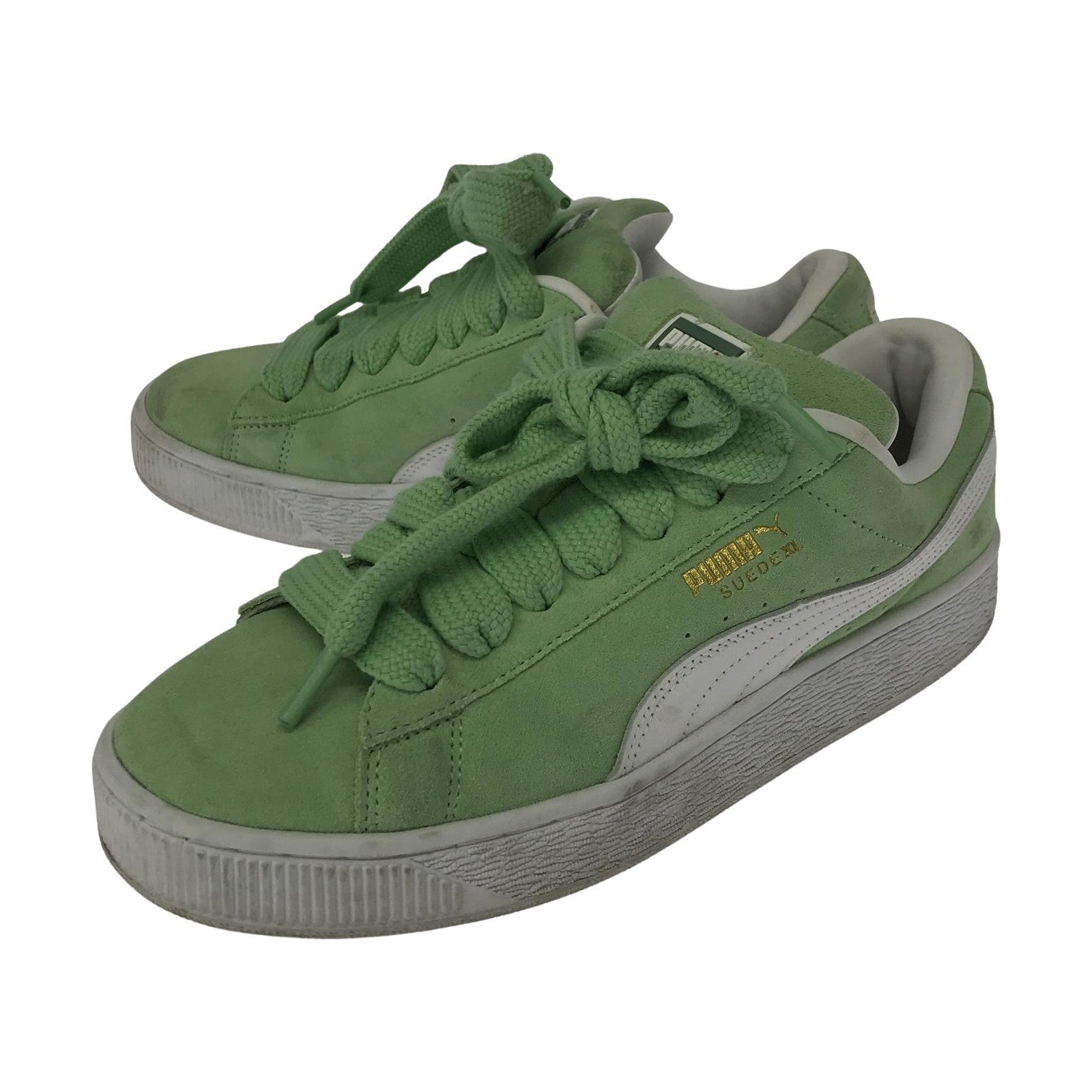 スニーカー PUMA Suede XL Pure Green Puma White (27.0) 27cm (US9 UK8 1/2 EU44) グリーン