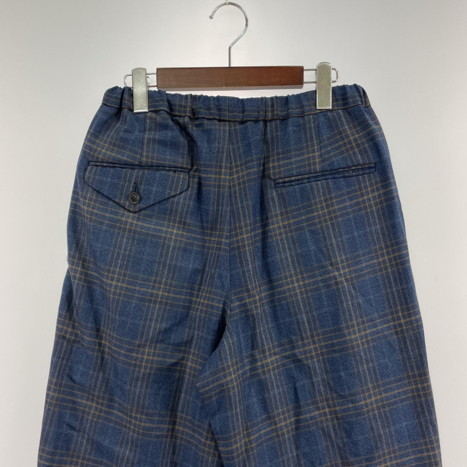 その他ボトムス TOGA チェック柄スラックスパンツ(44) 44 ブルー