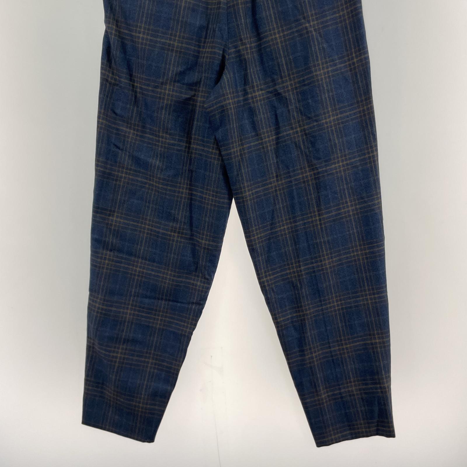 その他ボトムス TOGA チェック柄スラックスパンツ(44) 44 ブルー
