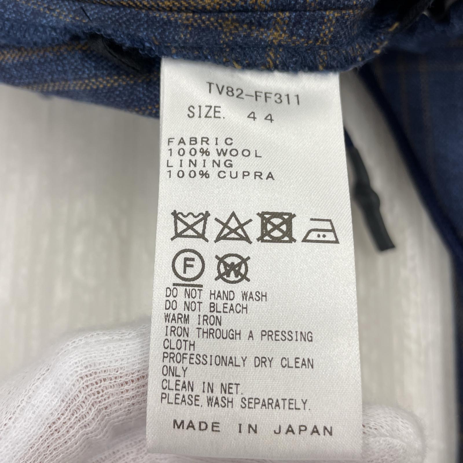 その他ボトムス TOGA チェック柄スラックスパンツ(44) 44 ブルー