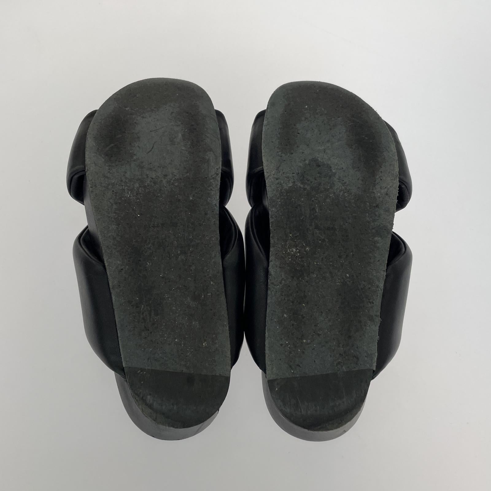 その他靴 JIL SANDER パテッドサンダル ブラック
