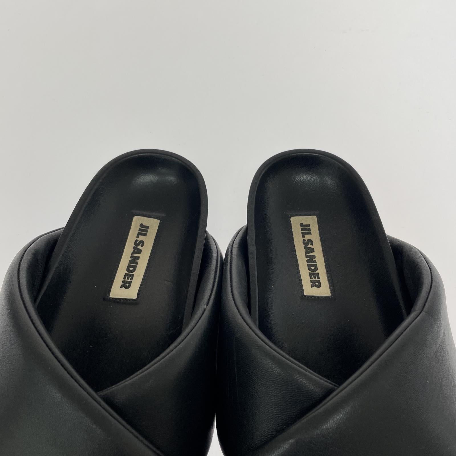 その他靴 JIL SANDER パテッドサンダル ブラック