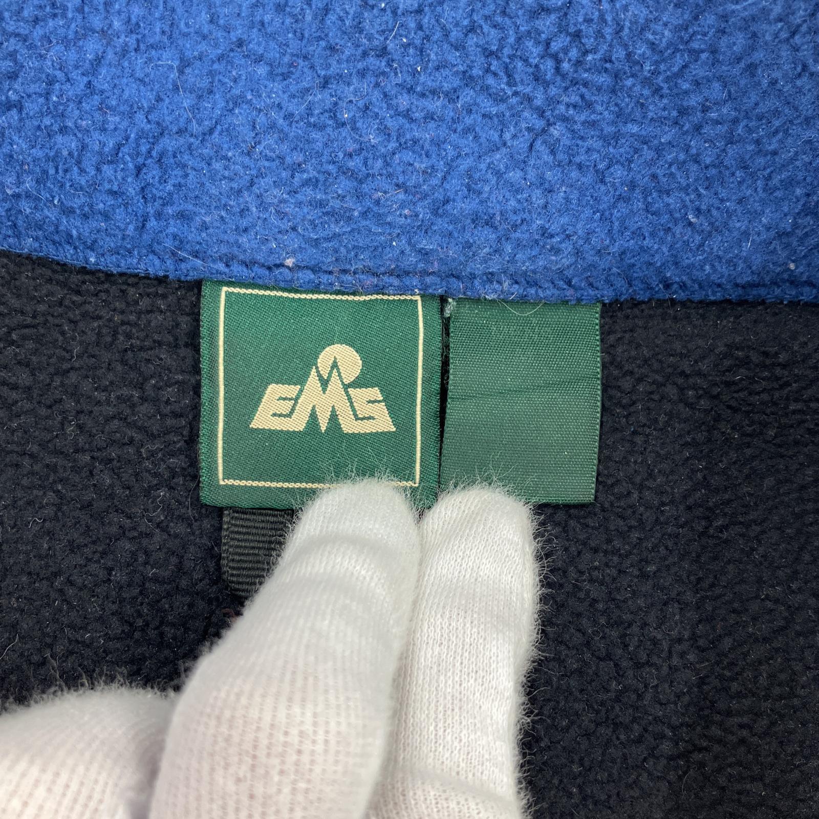 その他アウター EMS 切り替えデザイン フリースジャケット 青