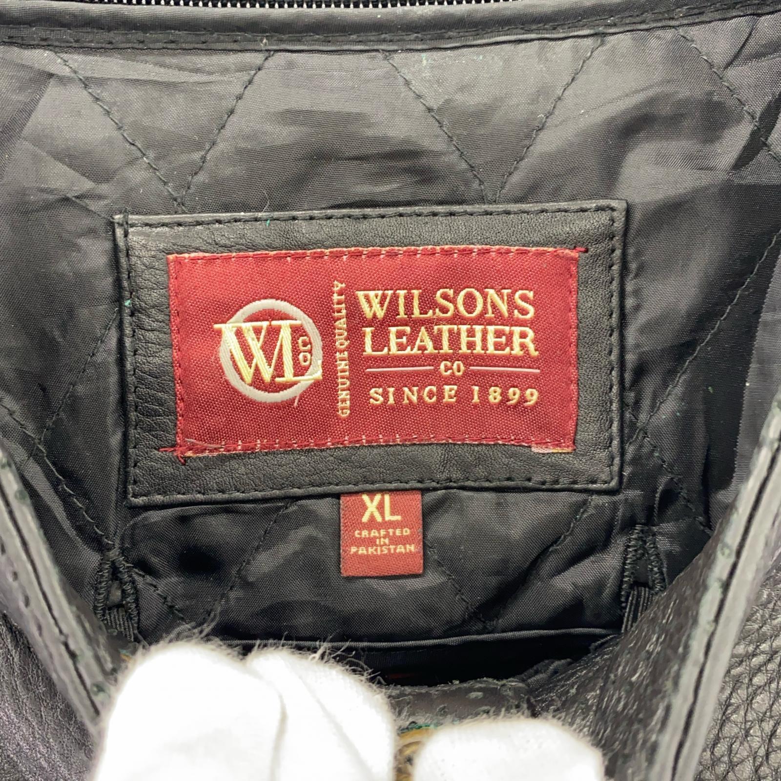 その他アウター WILSONS LEATHER リフレクターデザインジャケット 黒(XL) ブラック
