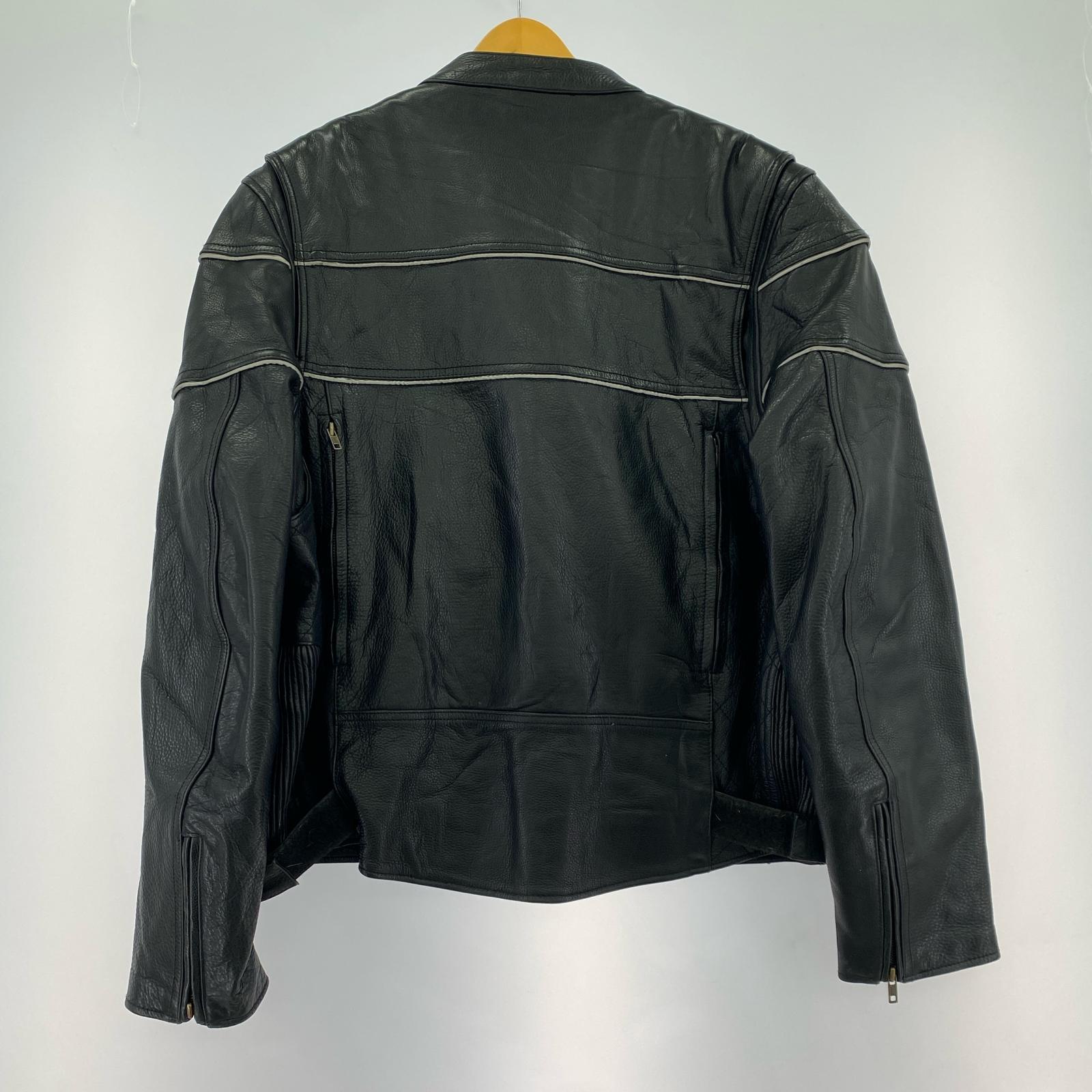その他アウター WILSONS LEATHER リフレクターデザインジャケット 黒(XL) ブラック