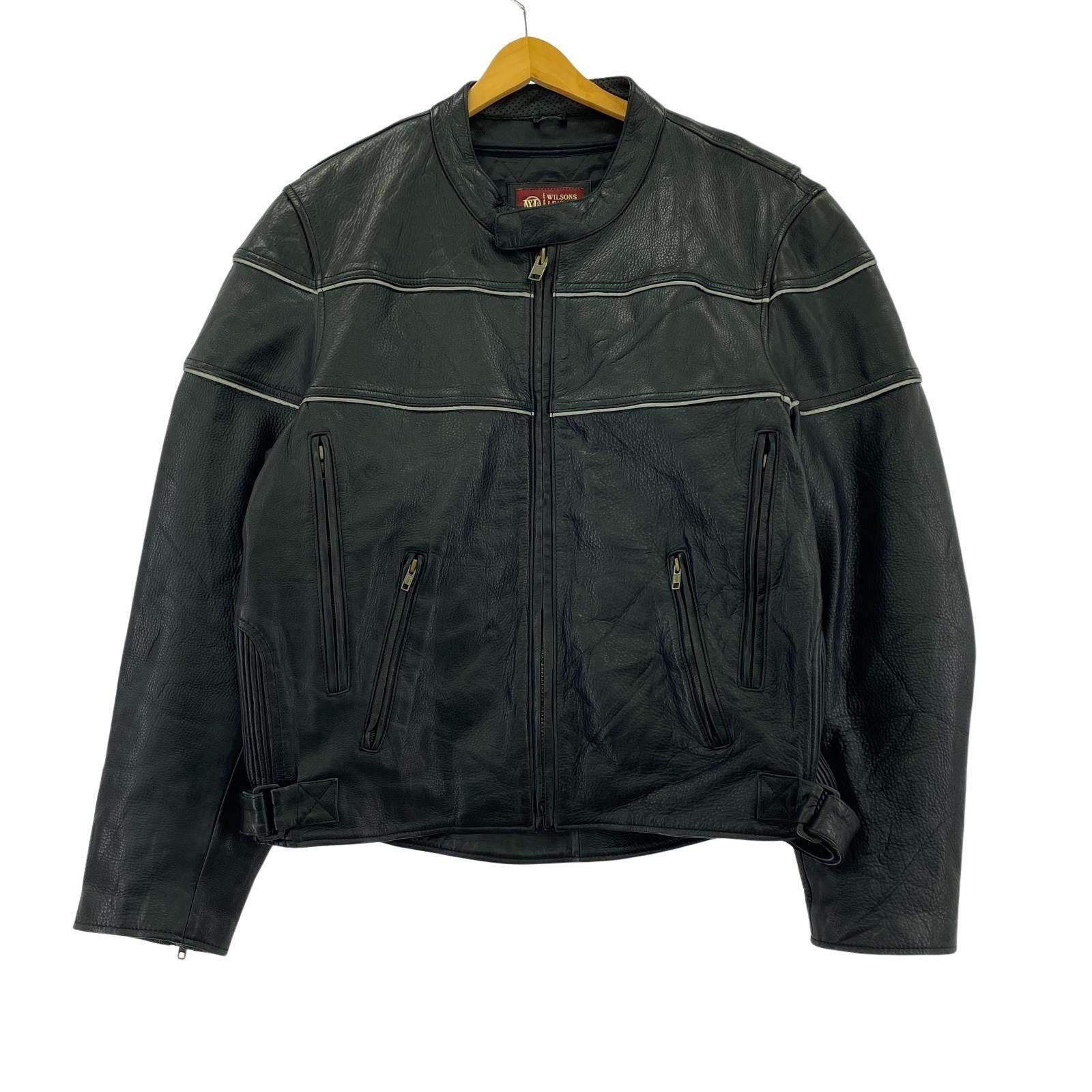 その他アウター WILSONS LEATHER リフレクターデザインジャケット 黒(XL) ブラック