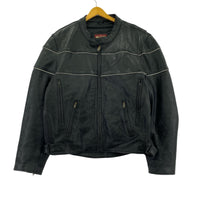 その他アウター WILSONS LEATHER リフレクターデザインジャケット 黒(XL) ブラック