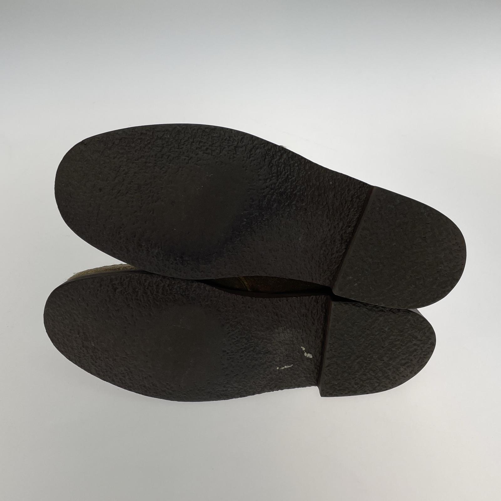 ブーツ RUSSELL MOCCASIN モンクストラップ スエードシューズ (7 1/2) ベージュ