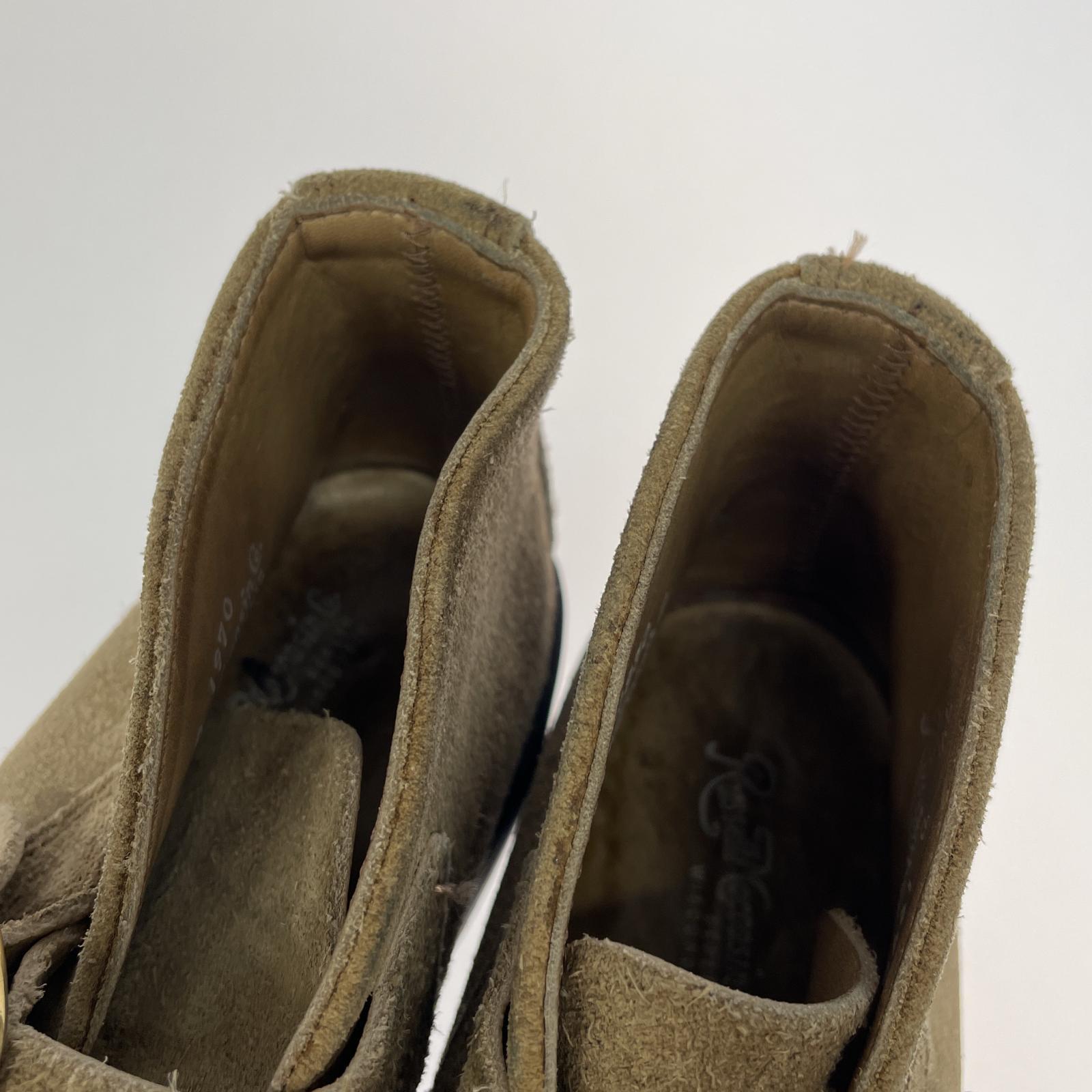 ブーツ RUSSELL MOCCASIN モンクストラップ スエードシューズ (7 1/2) ベージュ