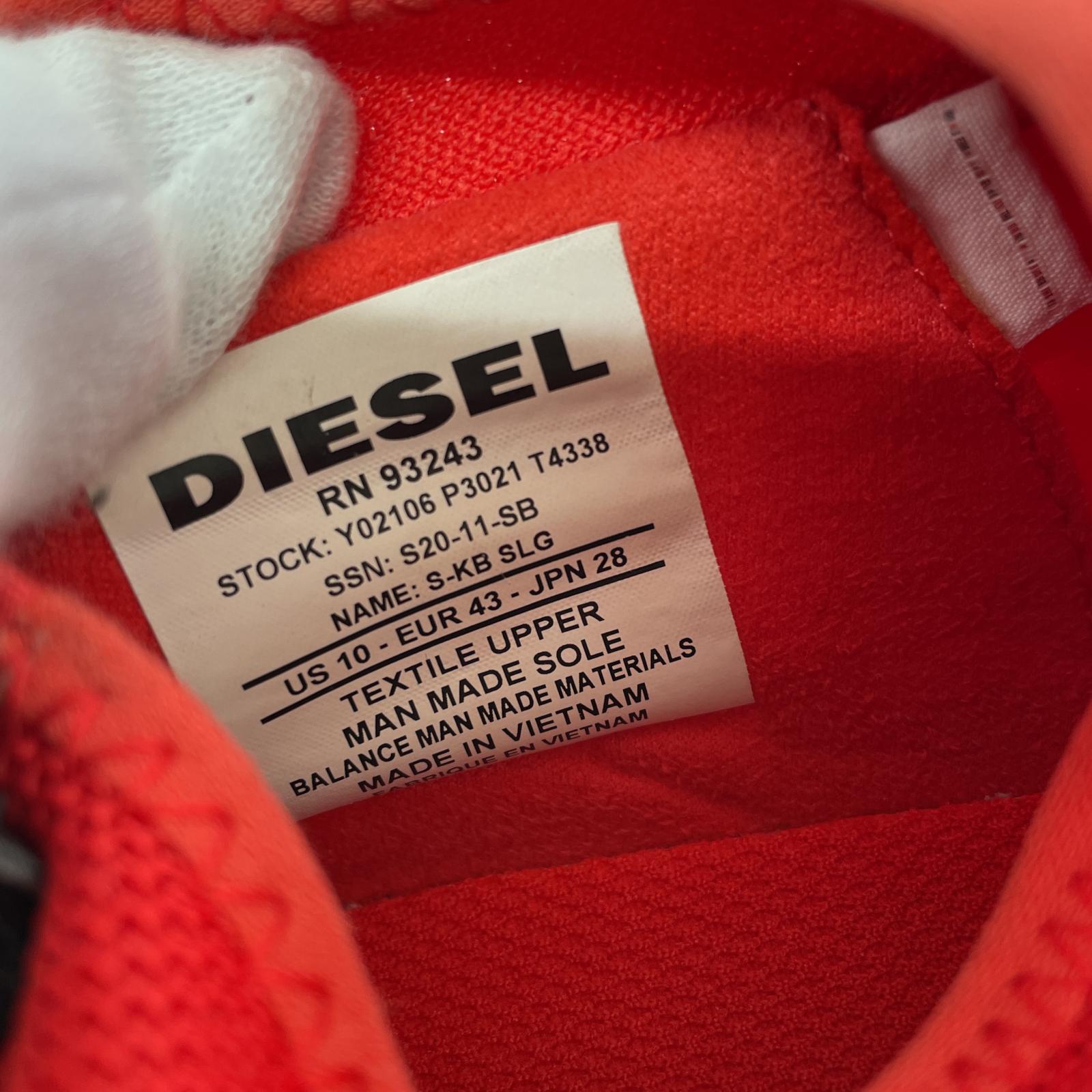 スニーカー DIESEL スニーカー 28.0cm 28cm (US10 UK9 1/2 EU46) レッド