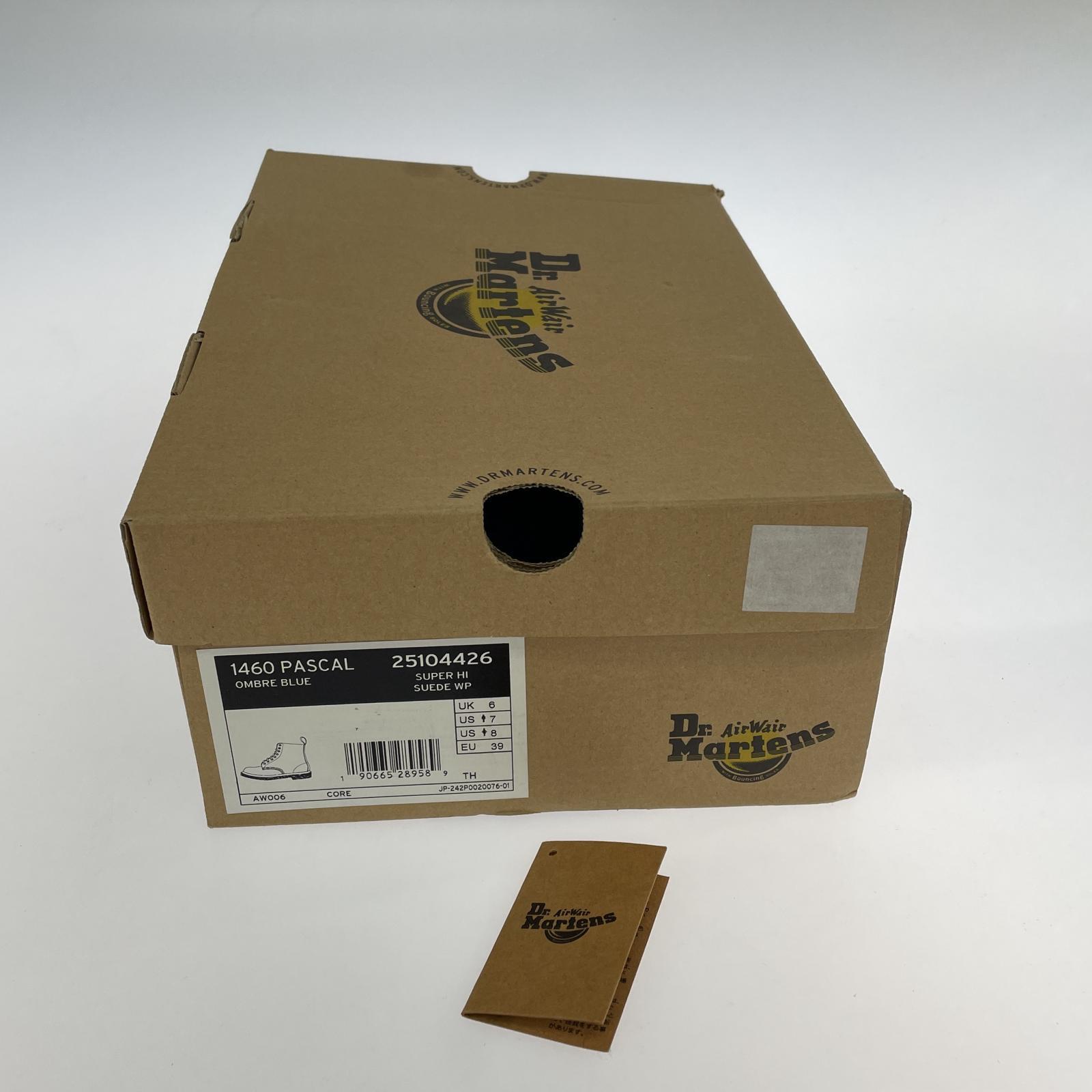 ブーツ Dr.Martens PASCAL VIRGINIA 8ホールブーツ(39) 24.5cm (US6 1/2 UK6 EU39) ブルー