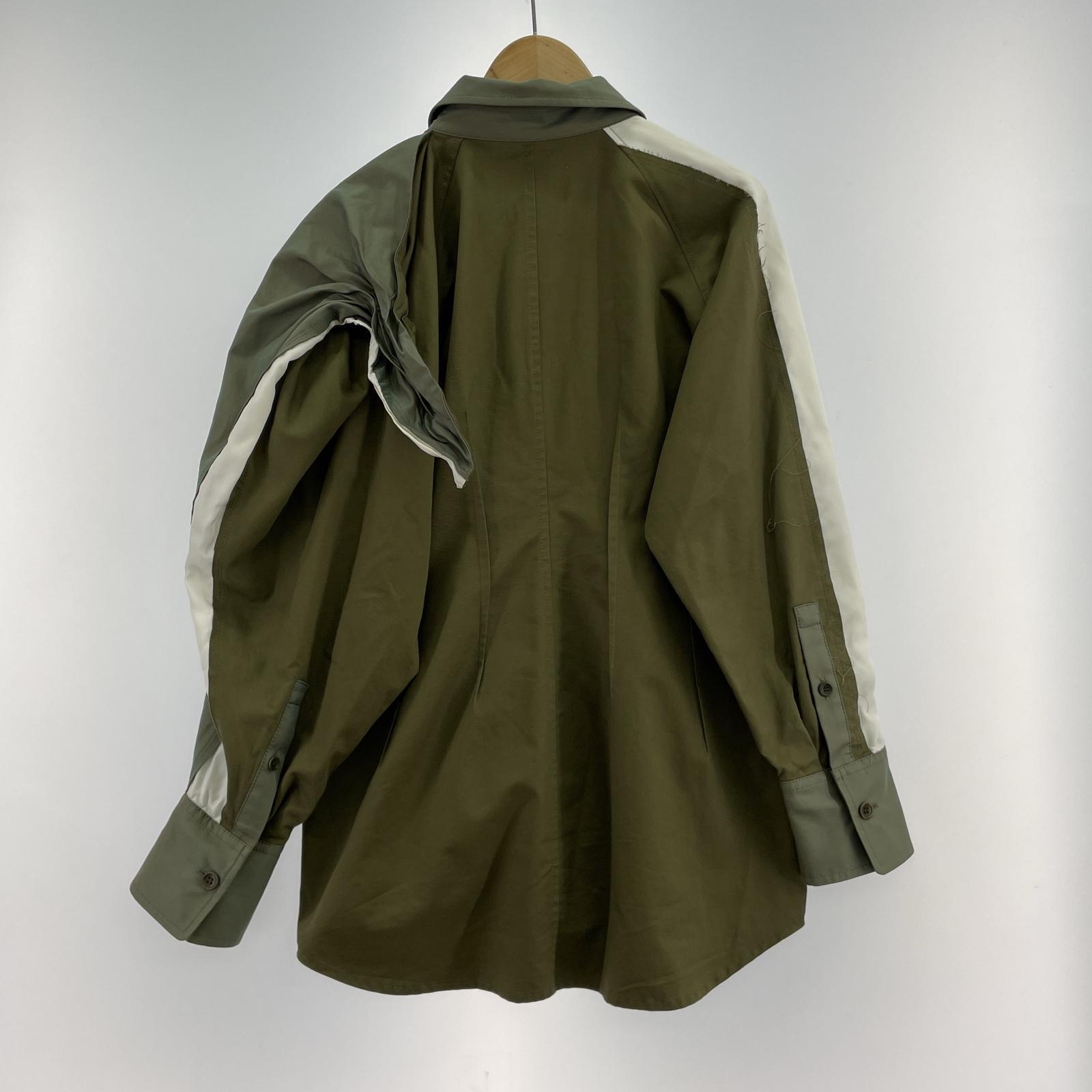 その他アウター BASE MARK Sholder Big Shirts S カーキ
