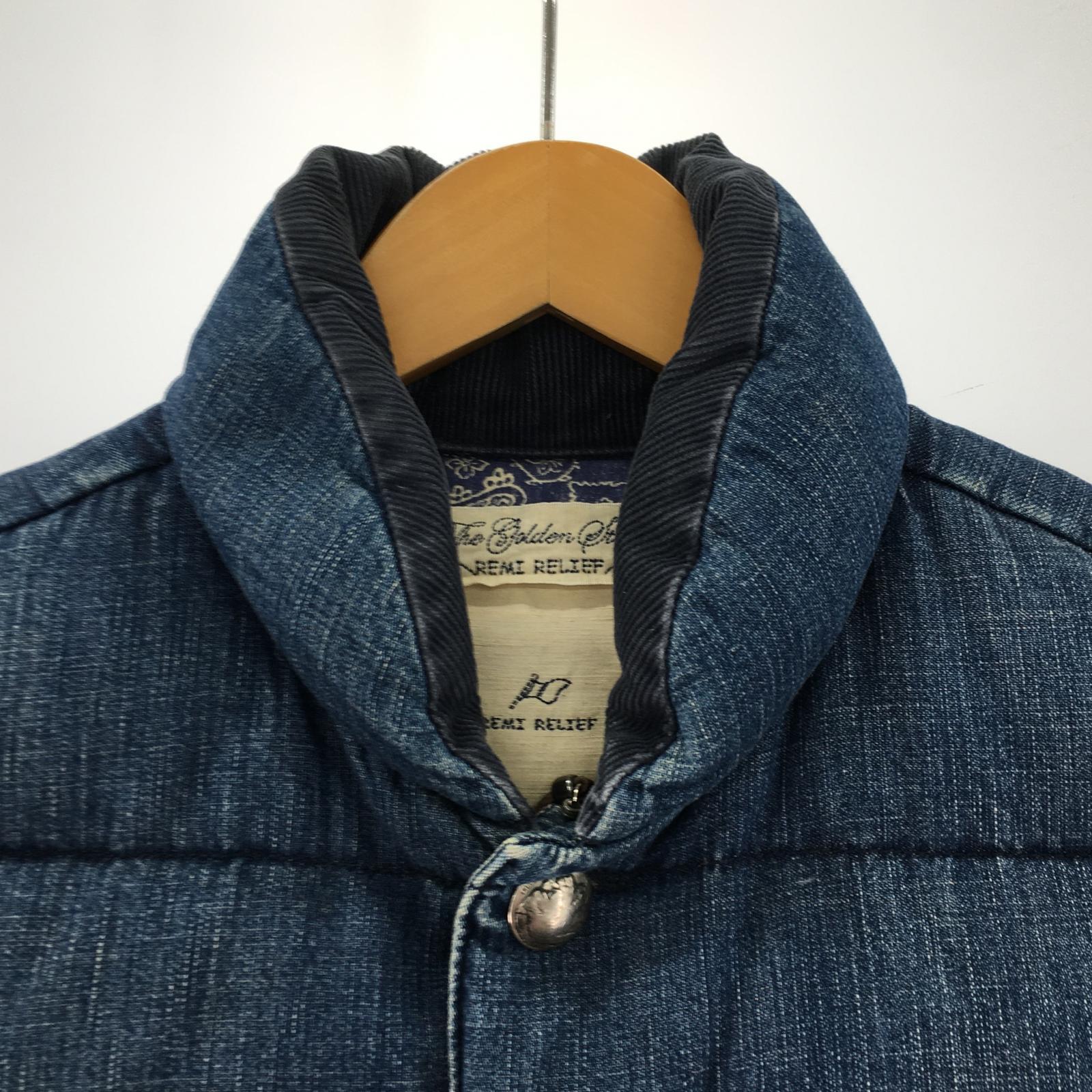 その他アウター REMI RELIEF ダウンベスト S ブルー