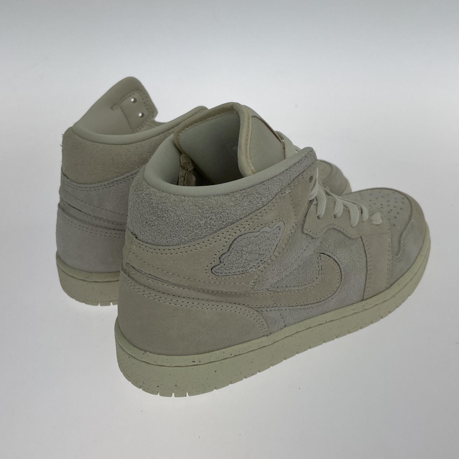 スニーカー NIKE AIR JORDAN1 MID SE CRAFT 25cm 25.5cm (US7 1/2 UK7 EU41) ホワイト