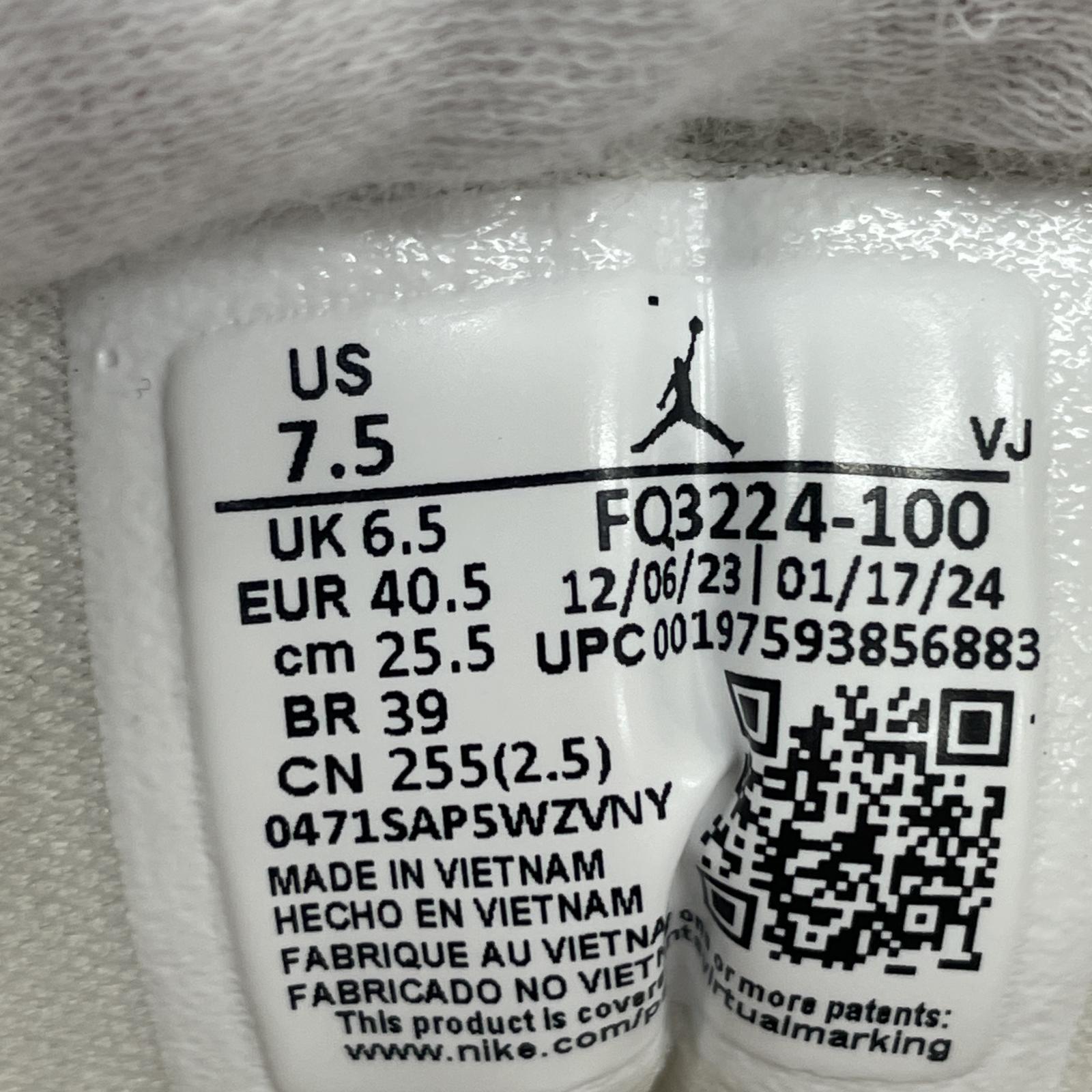スニーカー NIKE AIR JORDAN1 MID SE CRAFT 25cm 25.5cm (US7 1/2 UK7 EU41) ホワイト