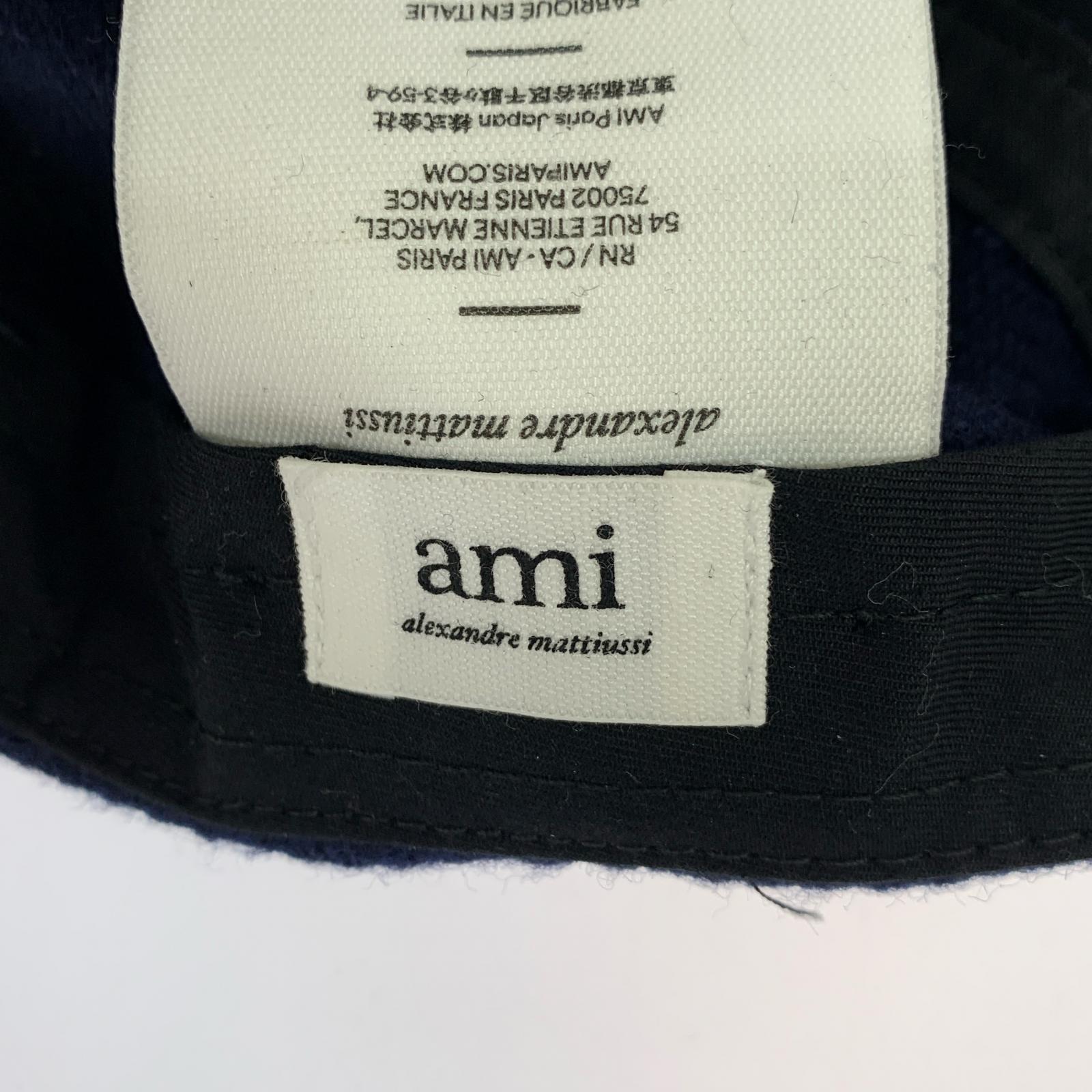 その他帽子 AMI ALEXANDRE MATTIUSSI/キャップ ネイビー