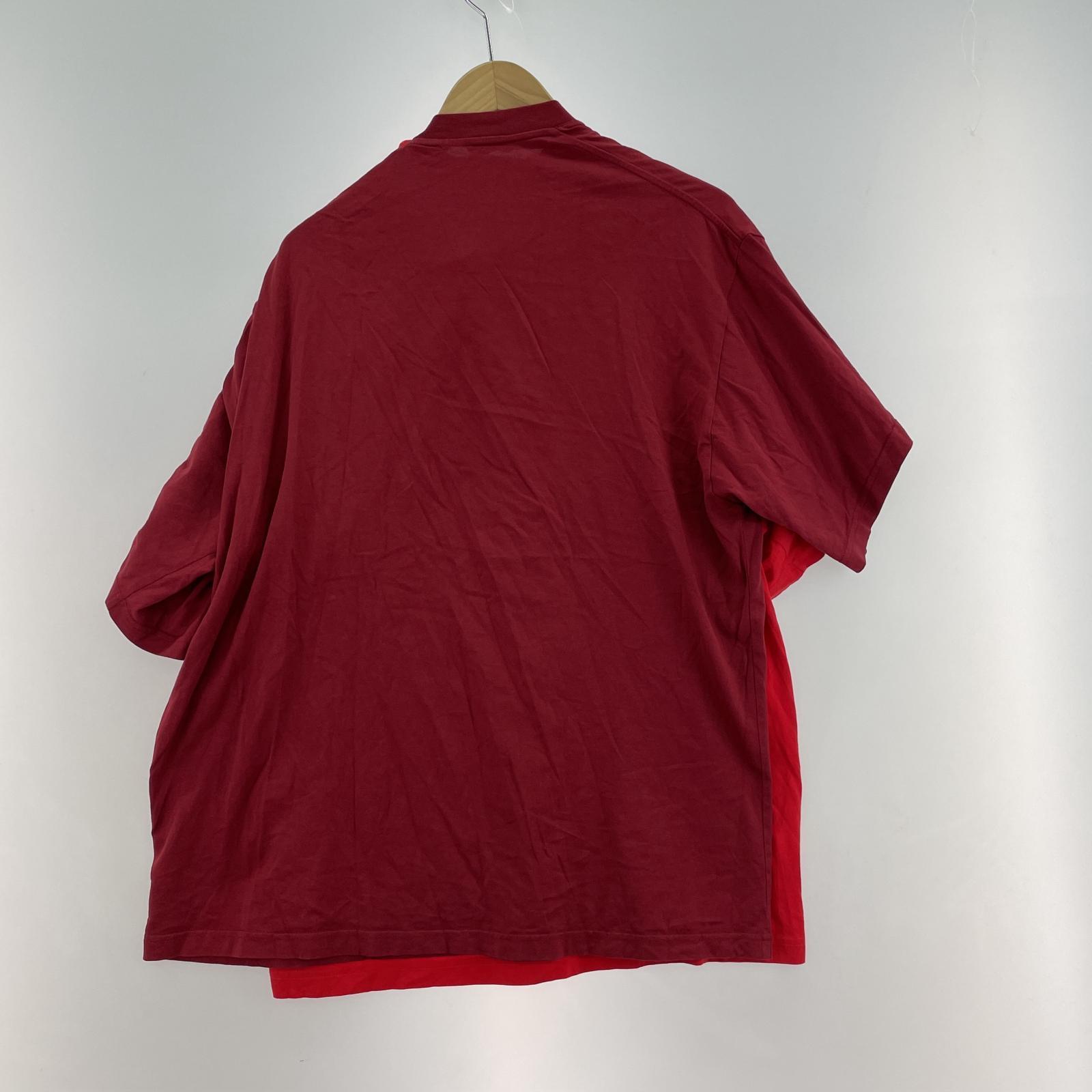 その他トップス Y/PROJECT S/Sレイヤードカットソー XS レッド レッド