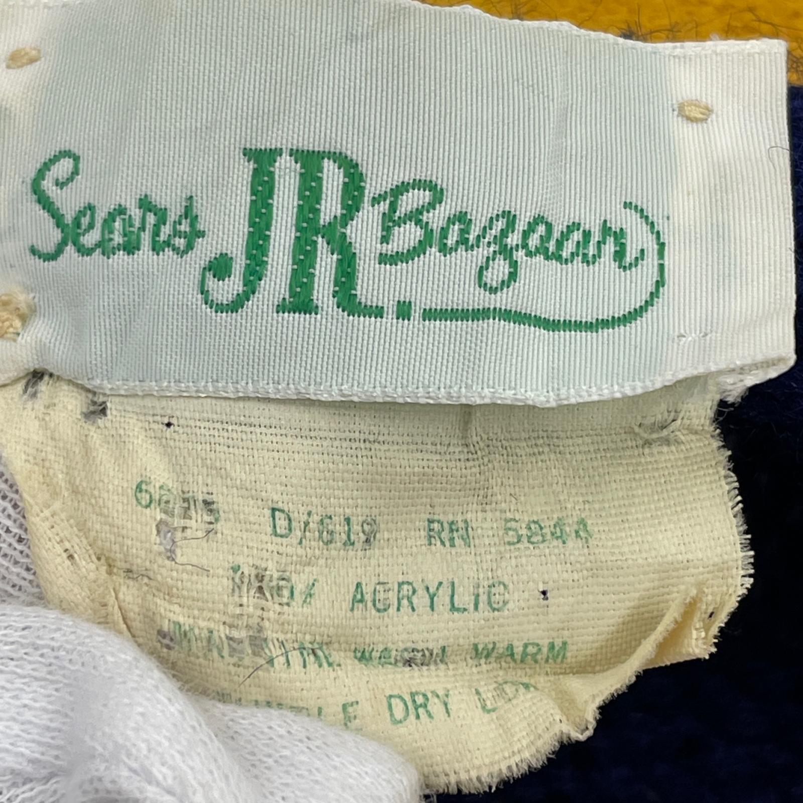 その他アウター SEARS 70s レタードカーディガン NVY ネイビー