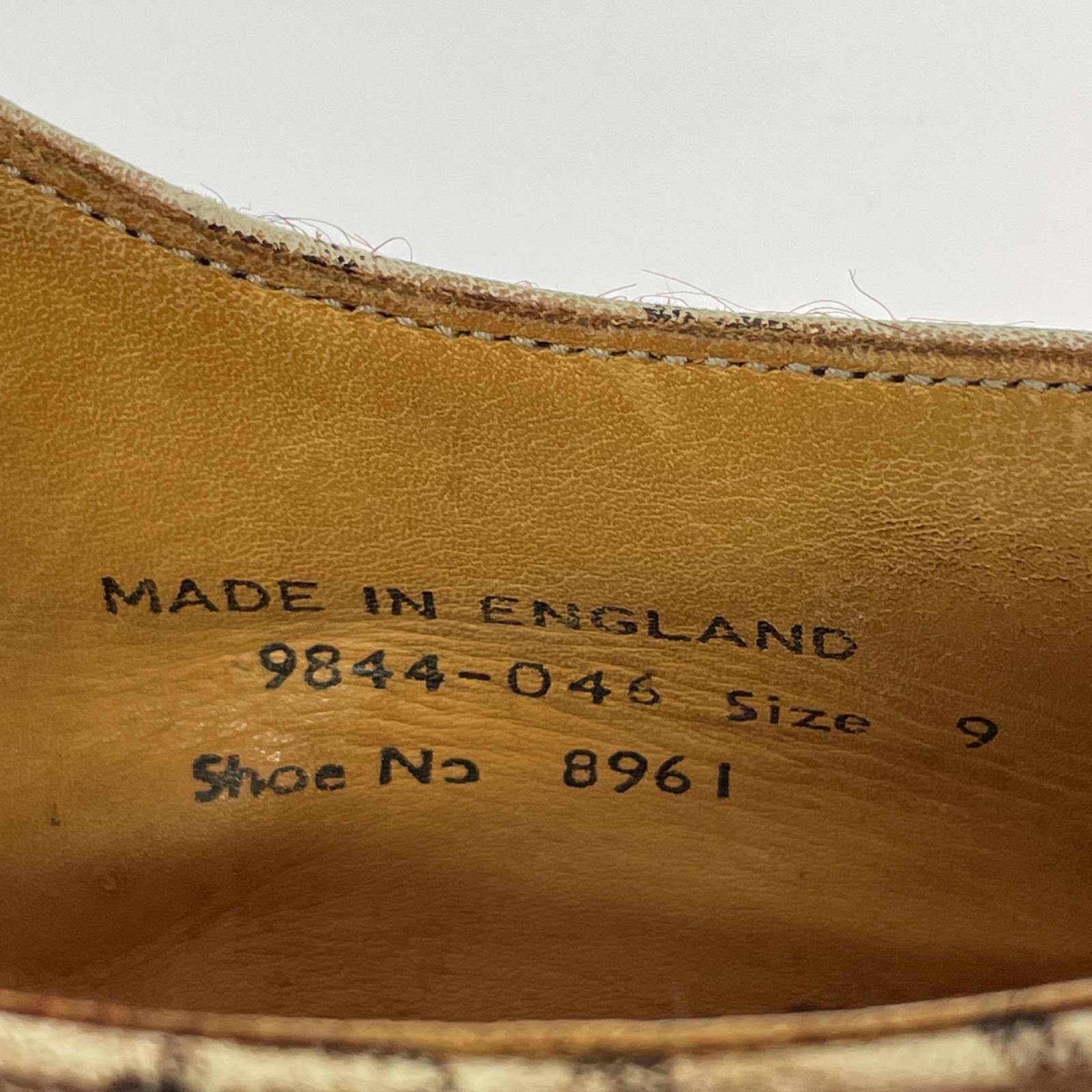 その他靴 GEORGE COX GIBSON ラバーソール 8961 KID LEOPARD (UK9) ソールカスタム ブラウン