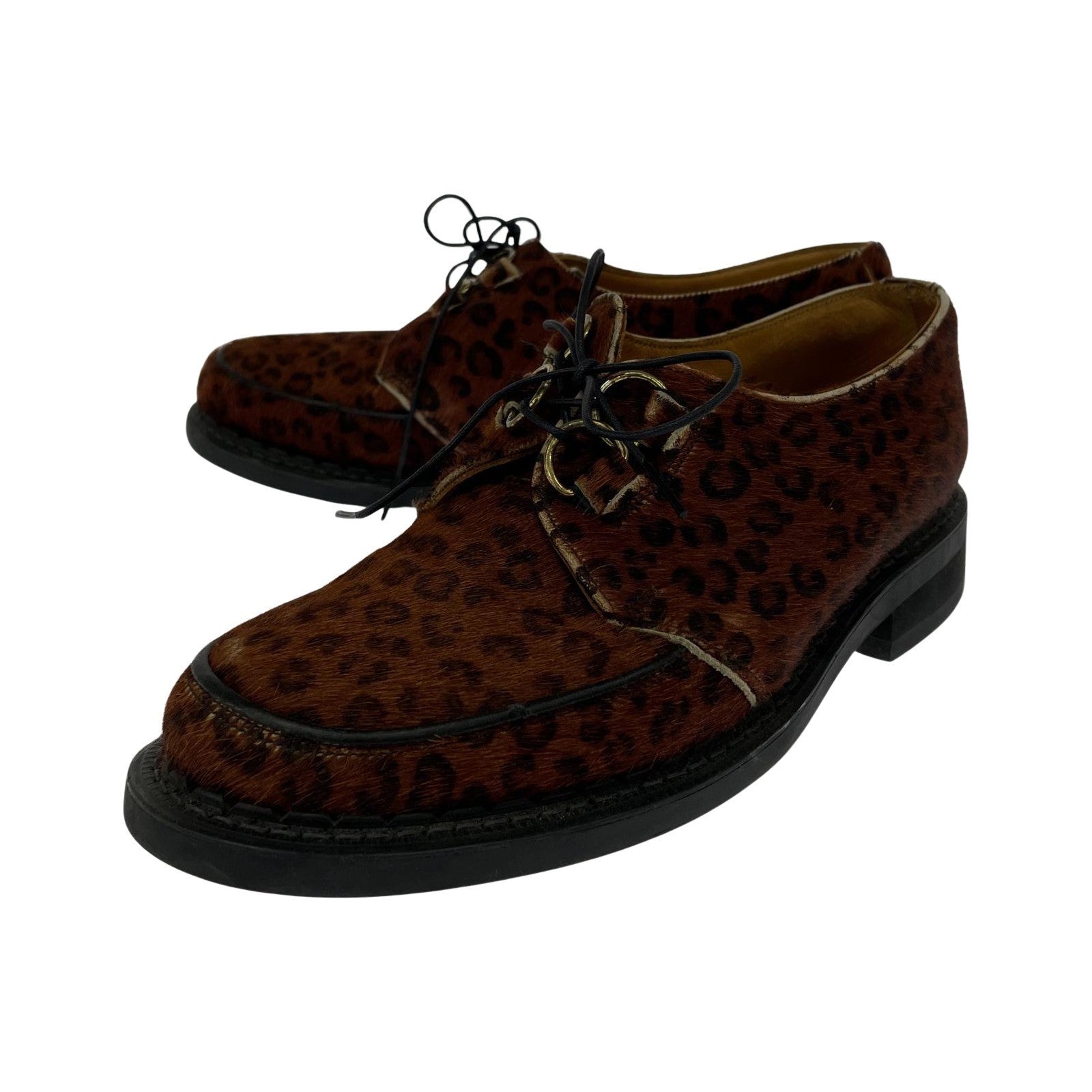その他靴 GEORGE COX GIBSON ラバーソール 8961 KID LEOPARD (UK9) ソールカスタム ブラウン