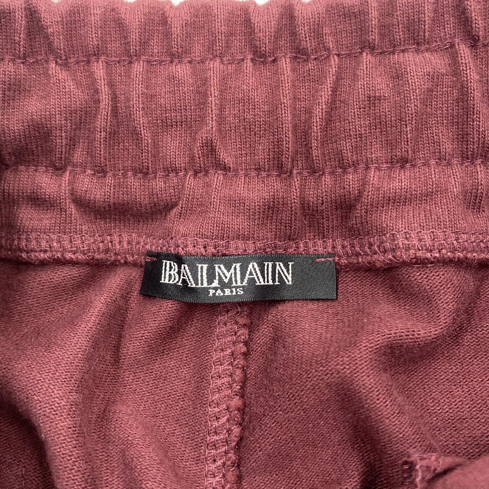 その他ボトムス BALMAIN スウェットパンツ エンジ