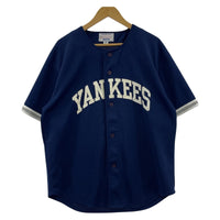 長袖シャツ STARTER YANKEES ゲームシャツ M ネイビー