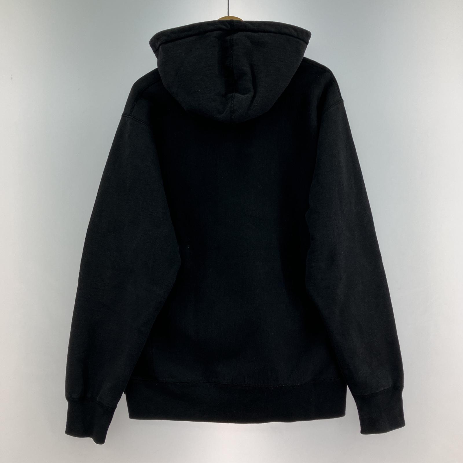 その他トップス Supreme 17AW Brush Logo Hooded sweatshirt 黒 (L) L ブラック