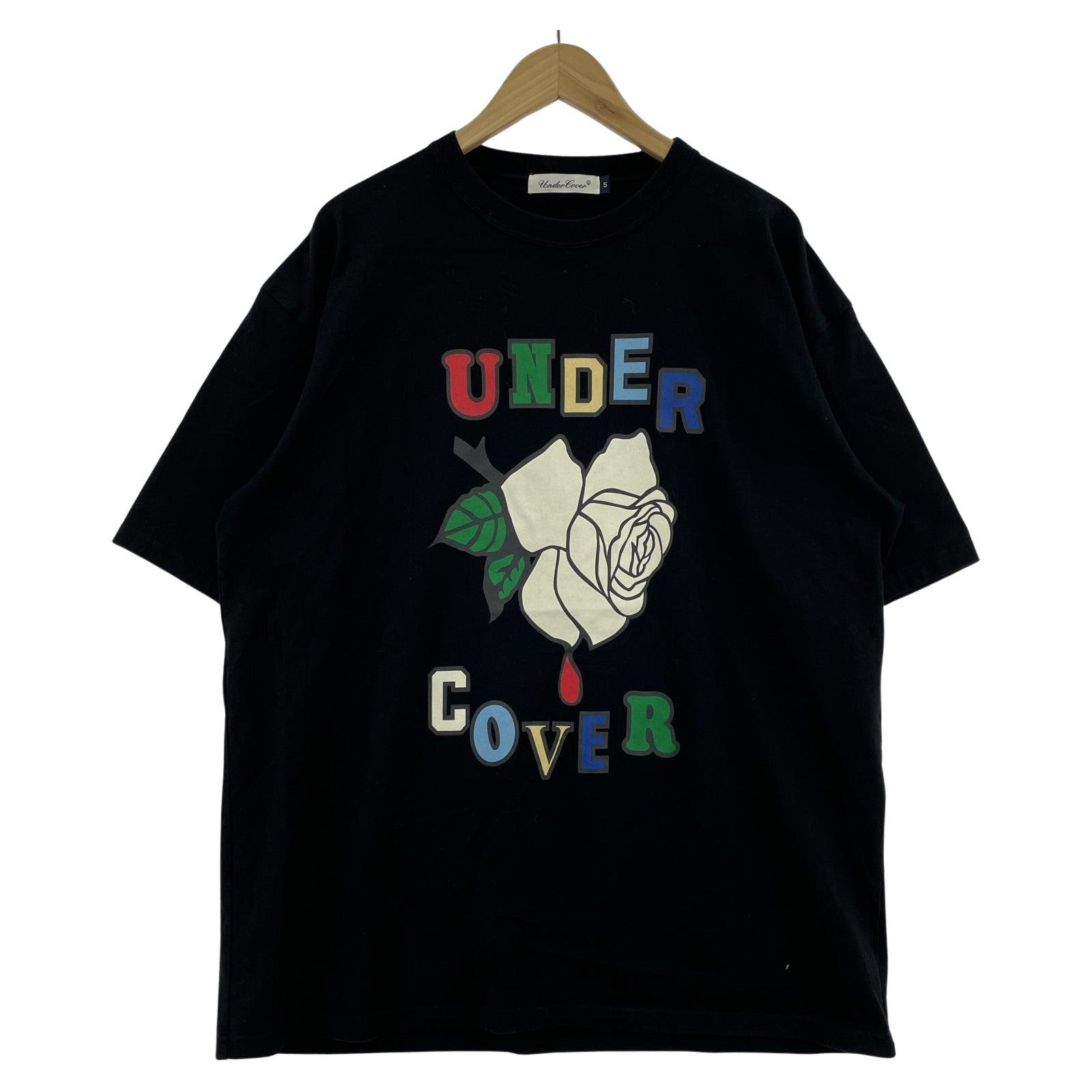その他トップス UNDERCOVER×Kamilla Tolno 23AW TEE ROSE ローズプリントTee 5 黒 5 ブラック