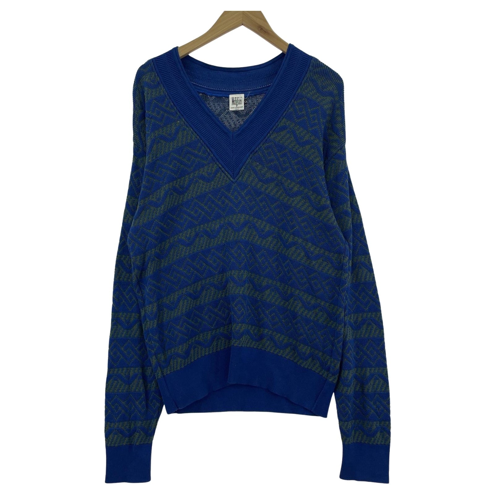 その他トップス Modigliani イタリア製 ニットセーター ブルー (L) L ブルー