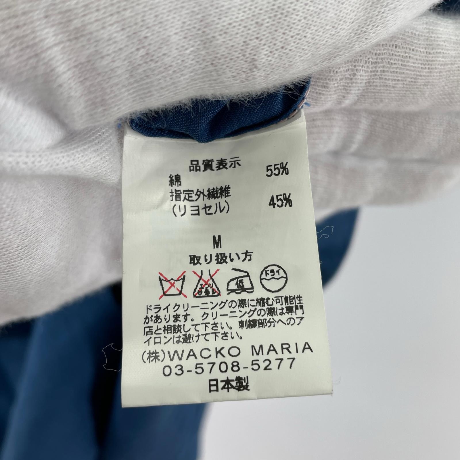 長袖シャツ WACKO MARIA S/S オープンカラーシャツ BLU M M ブルー