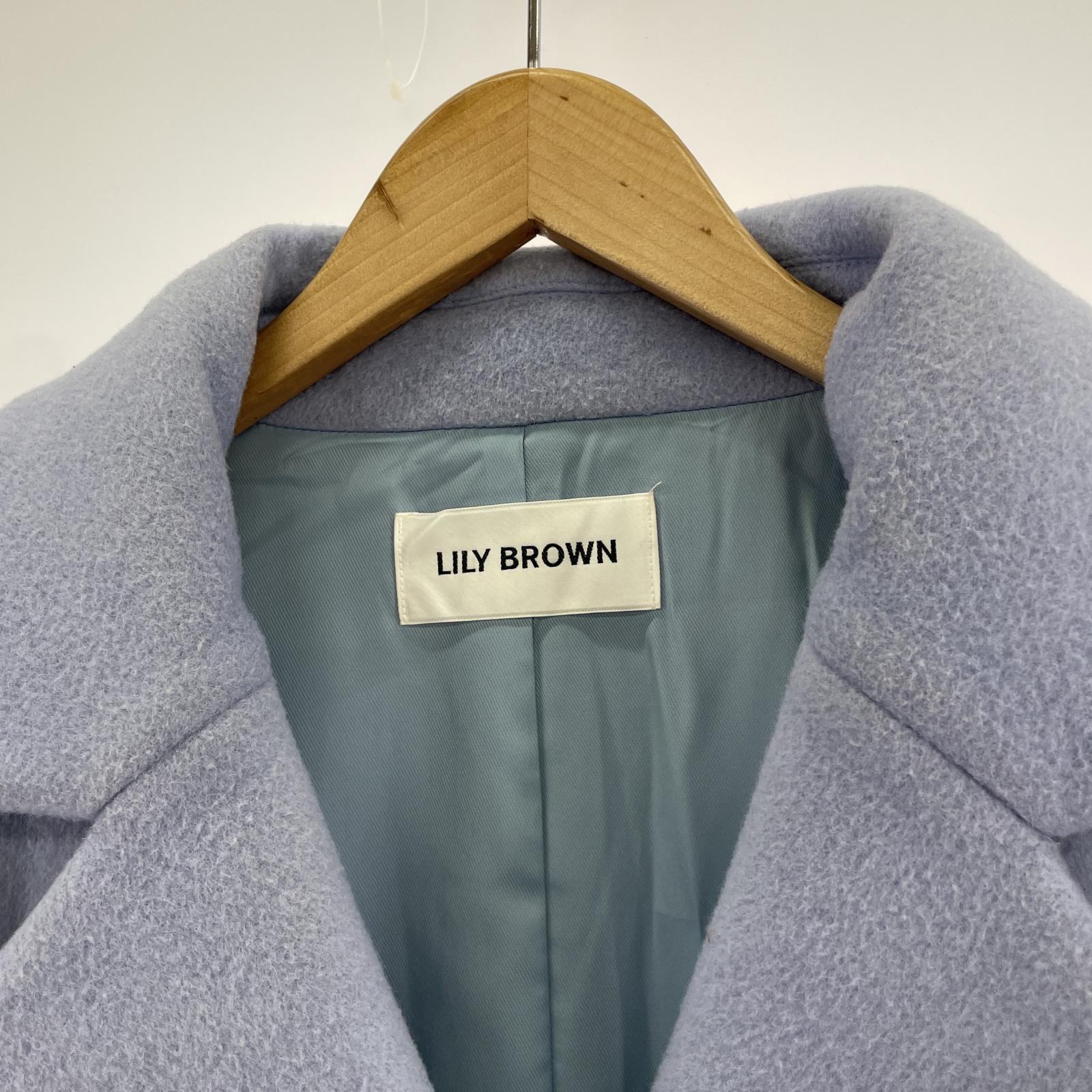 その他アウター Lily Brown エンブロイダリーコクーンコート/フ