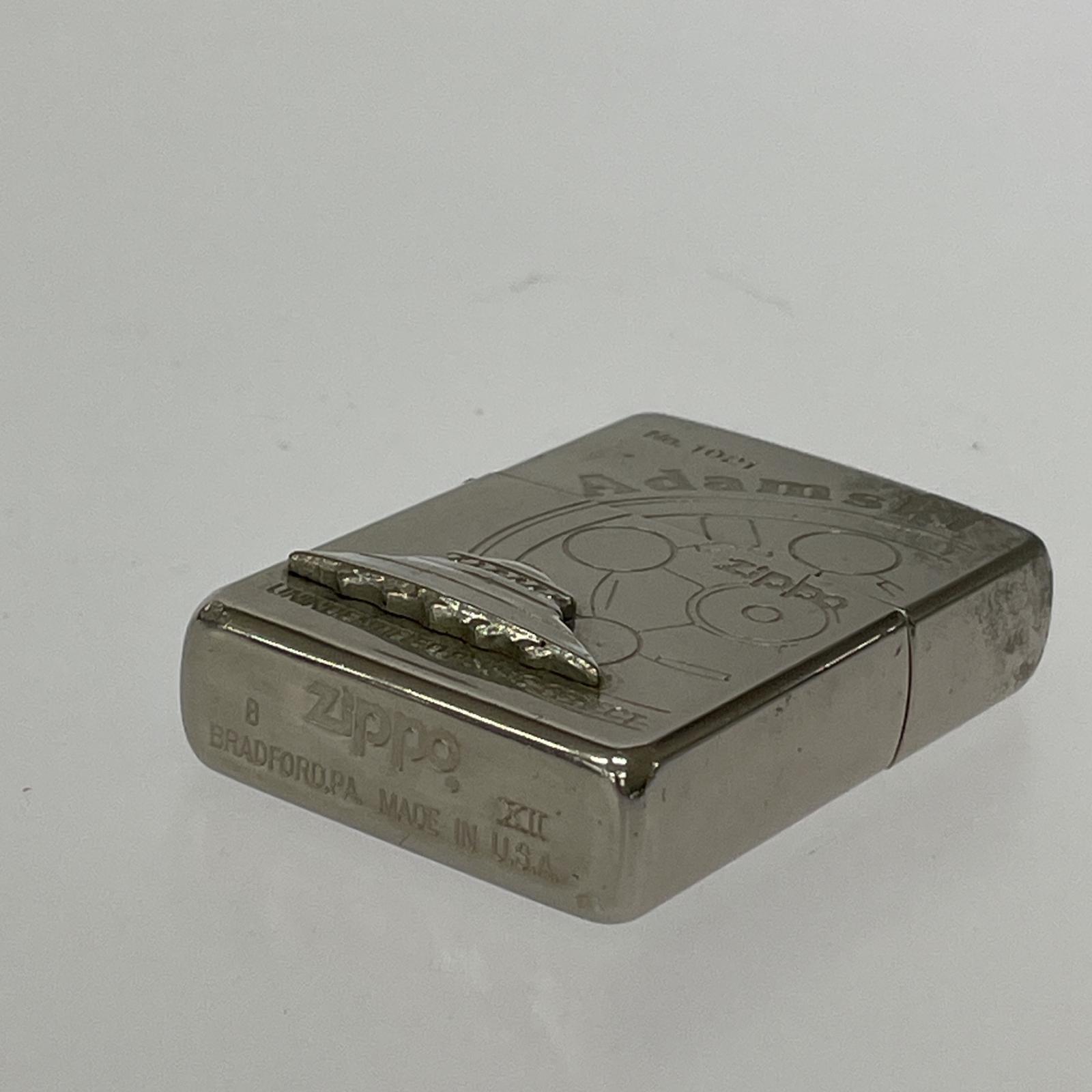 ライター ZIPPO 96年製 アダムスキー オイルライター シルバー