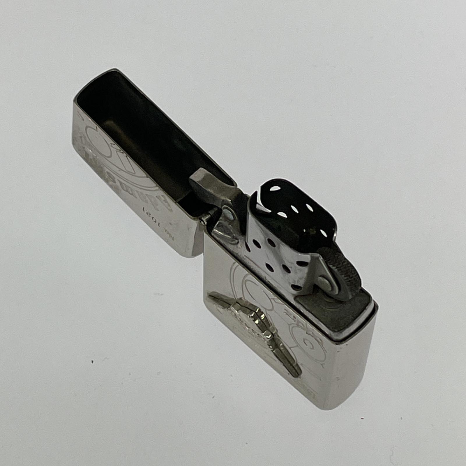 ライター ZIPPO 96年製 アダムスキー オイルライター シルバー