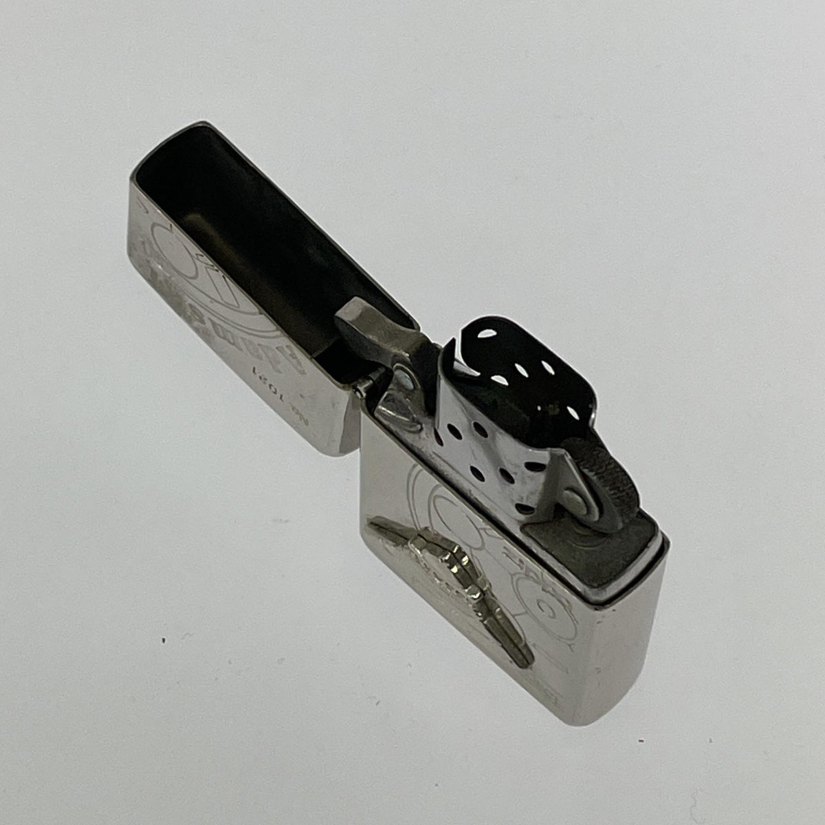 ライター ZIPPO 96年製 アダムスキー オイルライター シルバー