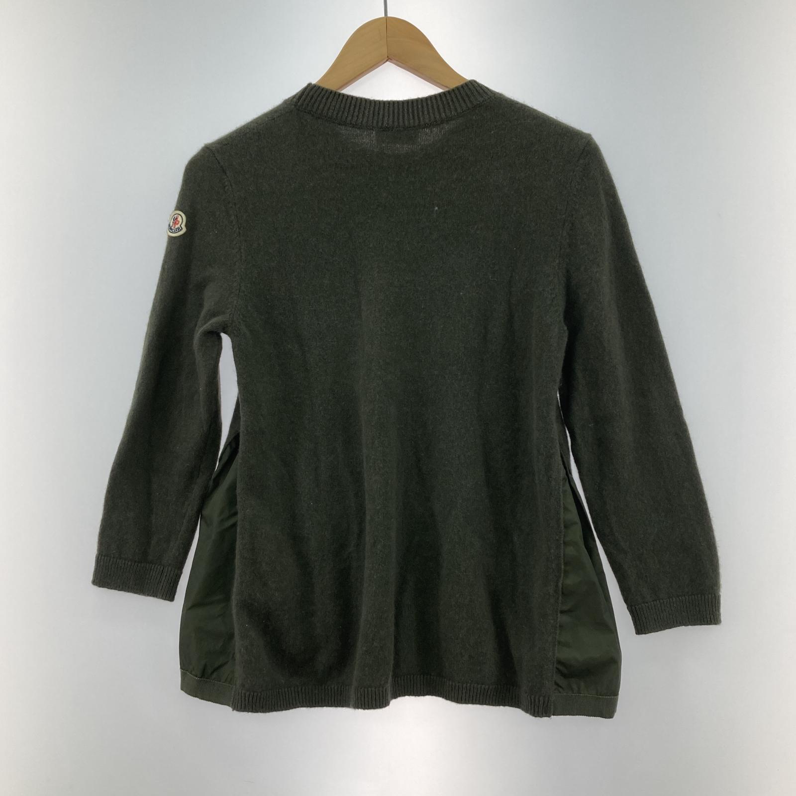 その他トップス MONCLER GIROCOLLO TRICOT カシミヤニットセーター S グリーン
