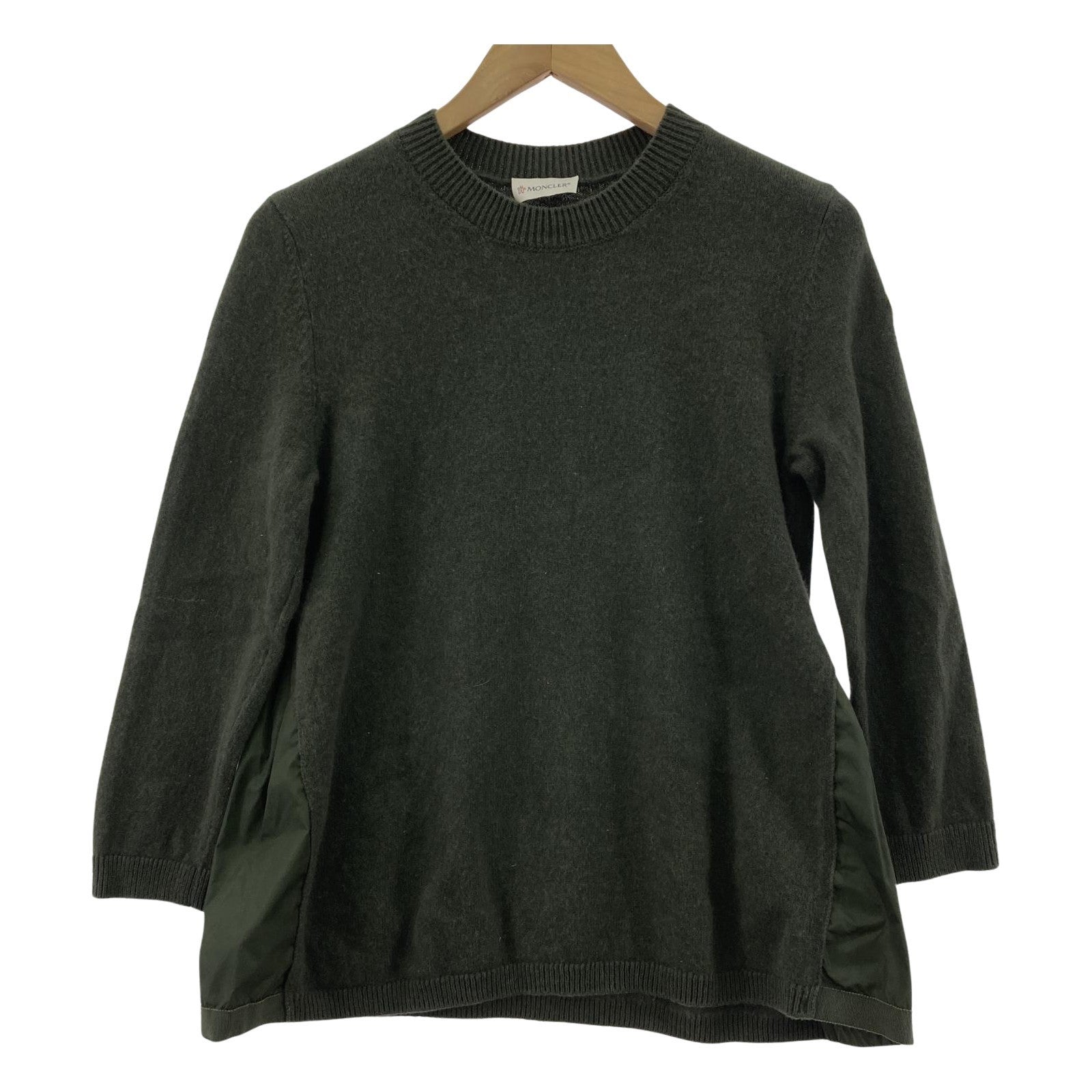 その他トップス MONCLER GIROCOLLO TRICOT カシミヤニットセーター S グリーン