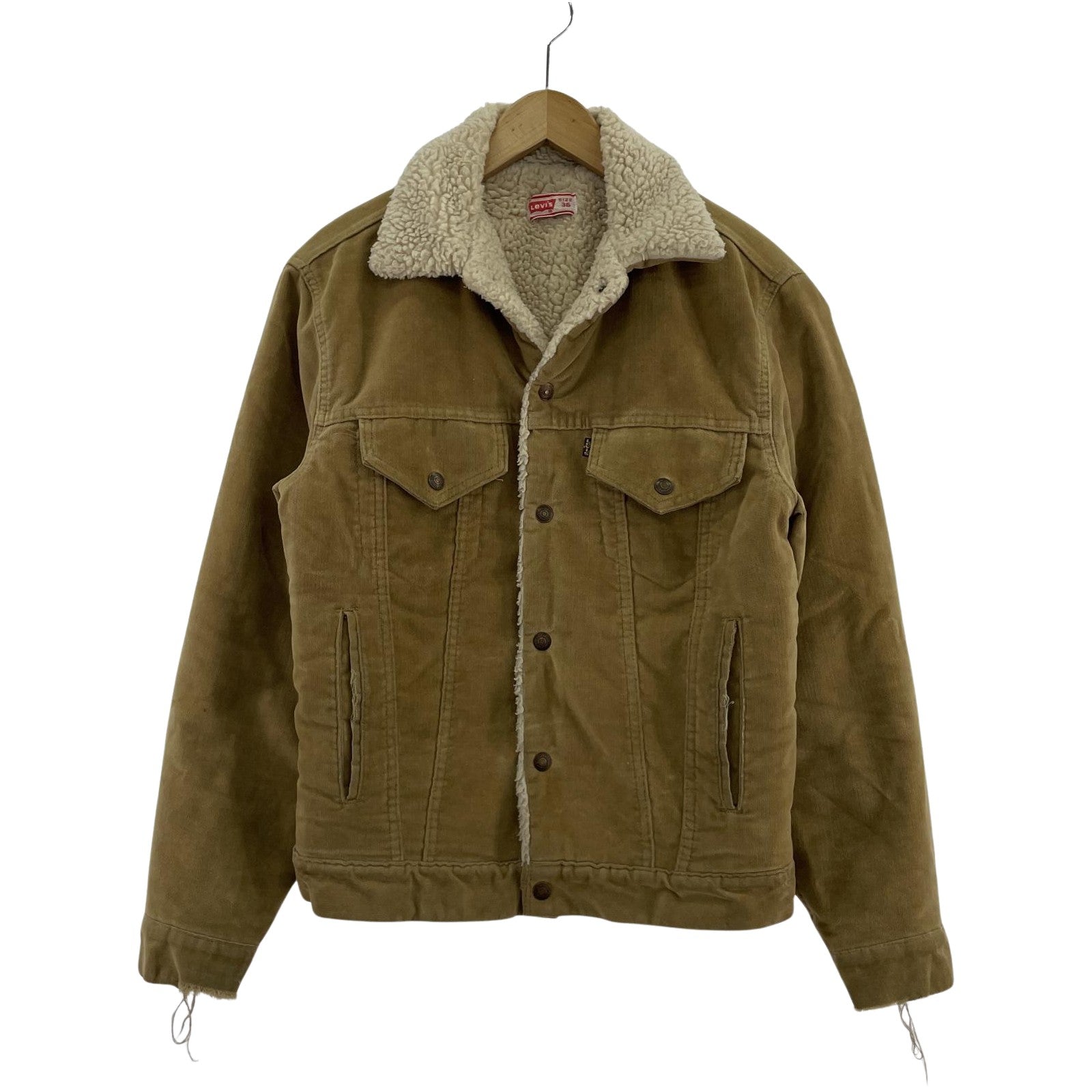 その他アウター Levi's ベロアボアジャケット (36) キャメル