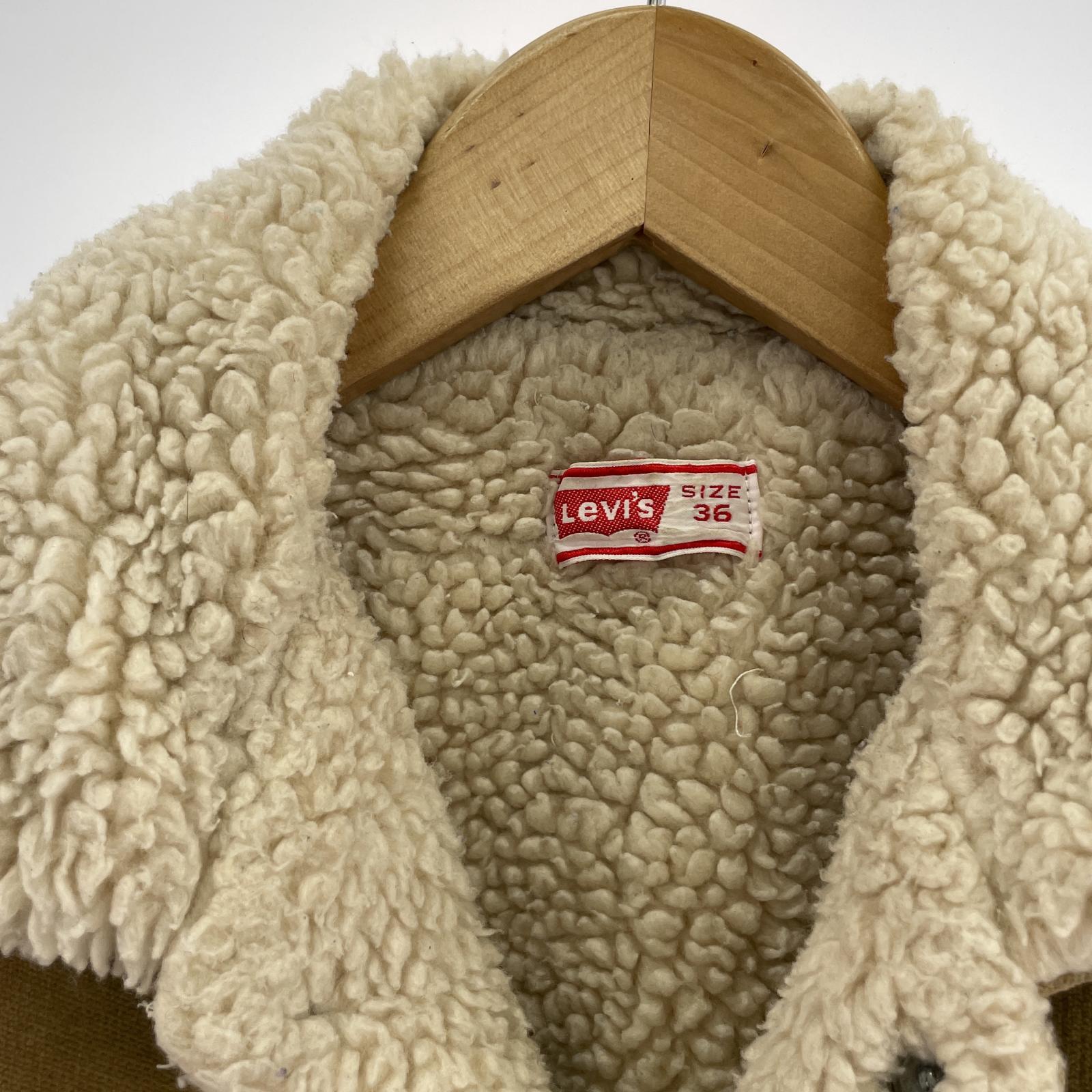 その他アウター Levi's ベロアボアジャケット (36) キャメル