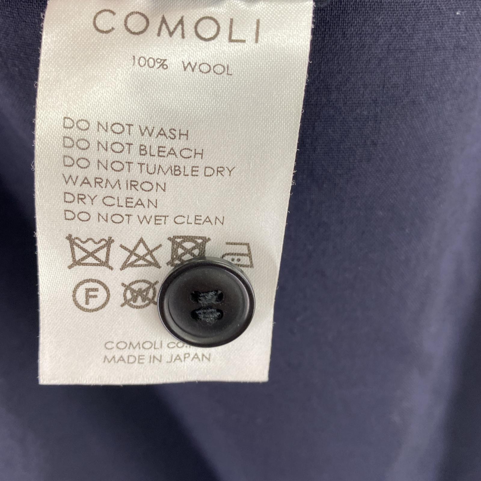 その他ボトムス COMOLI 22SS ウールニータックパンツ 2 紺 V01-03023
