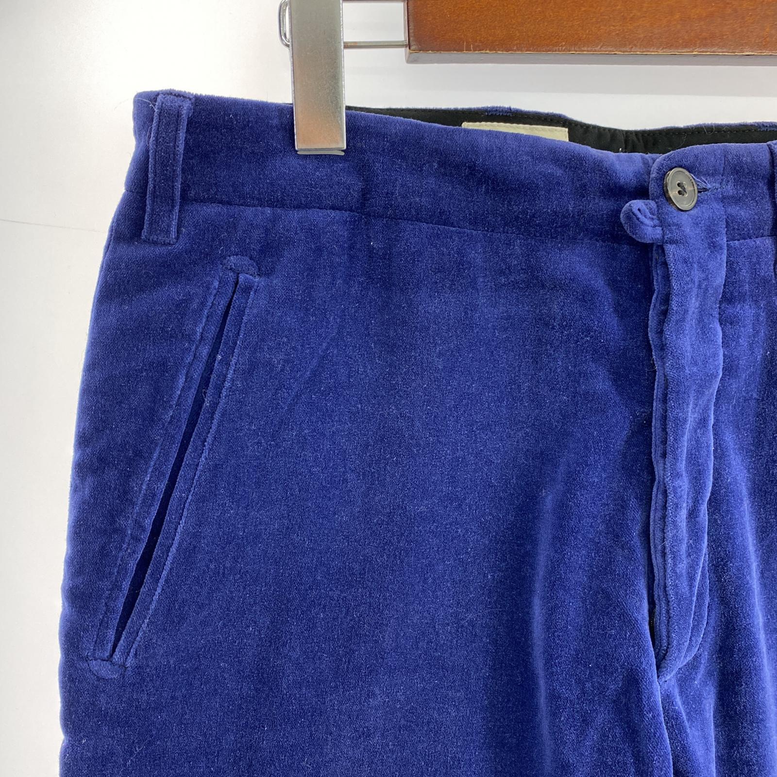 その他アウター DRIES VAN NOTEN ライカ期 ベルベットセットアップ 48 ブルーパープル